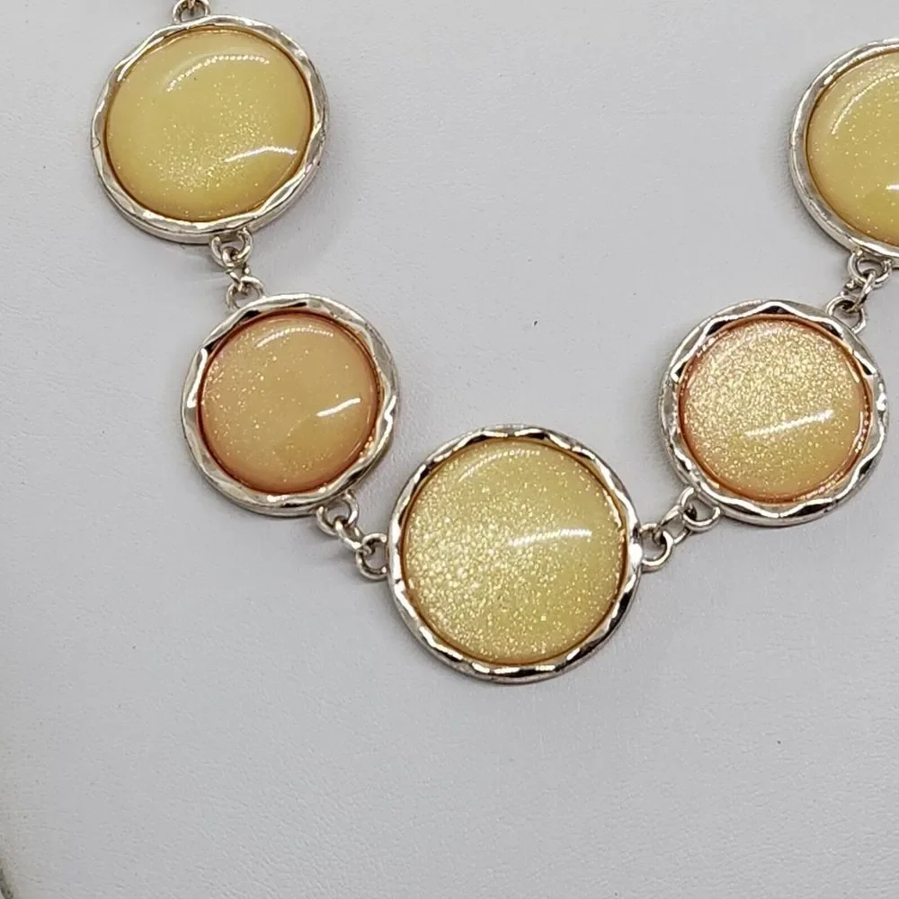 Rose Gold Tone Citrus Colors‎ Necklace